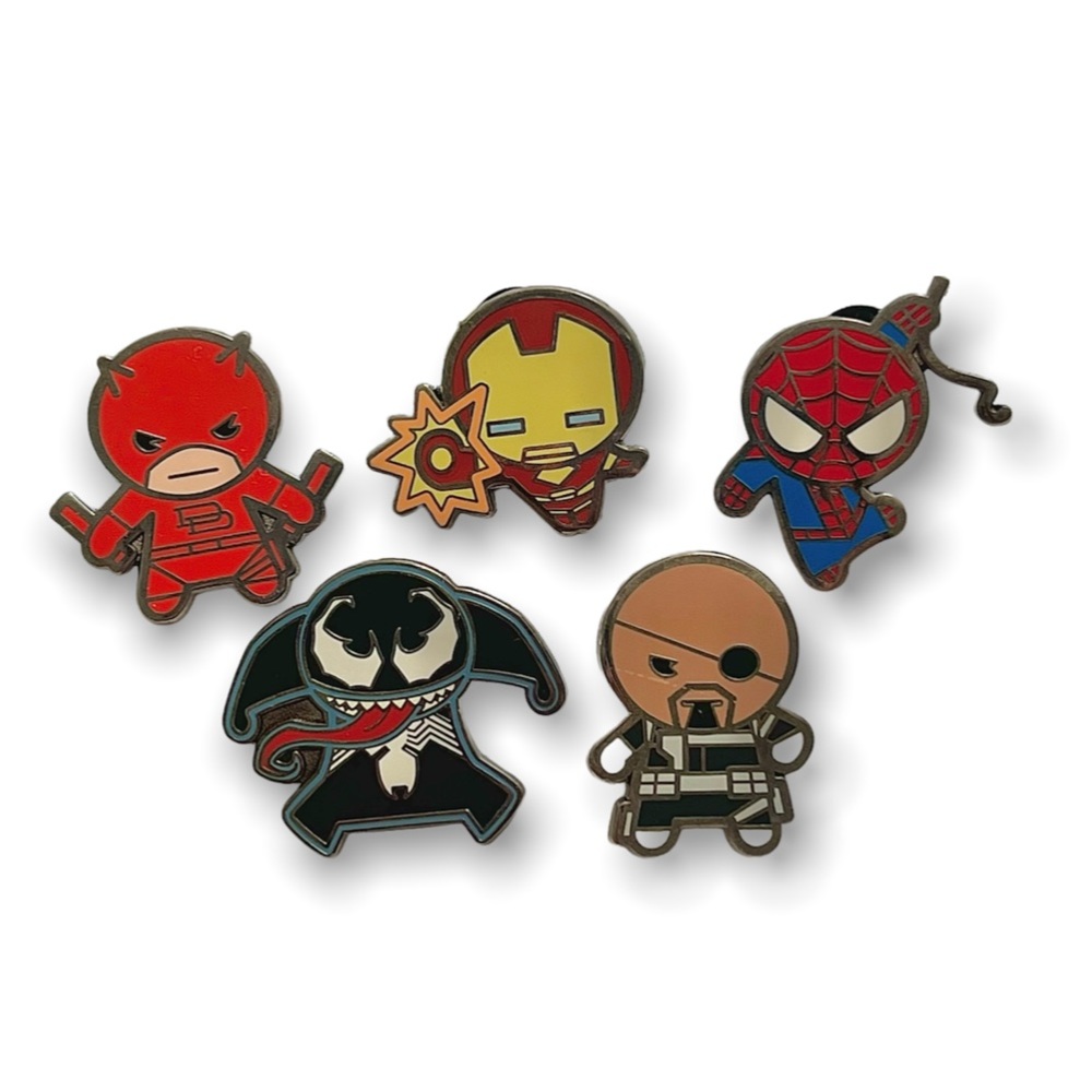 Marvel Disney 5 count enamel pin blind pack